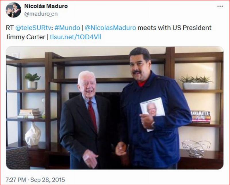 NextImg:Ask the Venezuelans how great an ex-president Jimmy Carter was