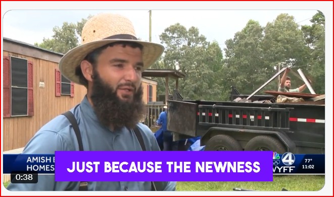 The Amish should be recognized for completing home-building in hurricane-ravaged North Carolina.