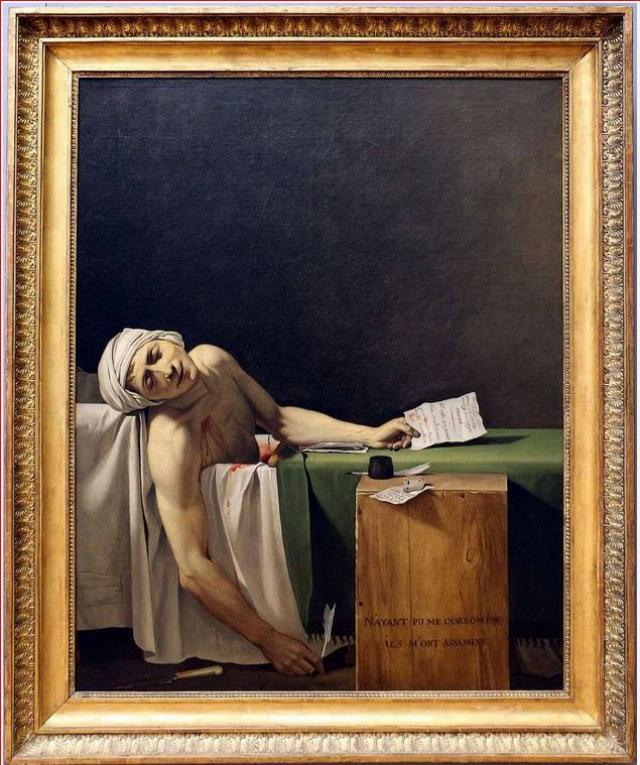 Jean Paul Marat painting by David
