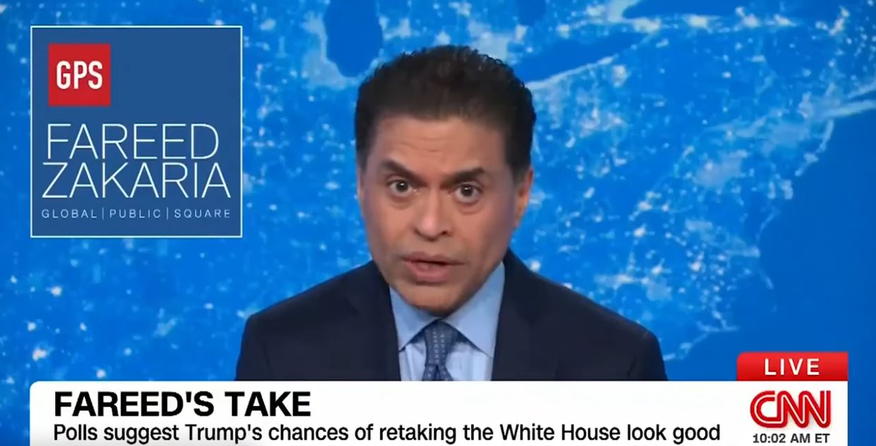 CNN’s Fareed Zakaria condescends to 'be honest about reality'