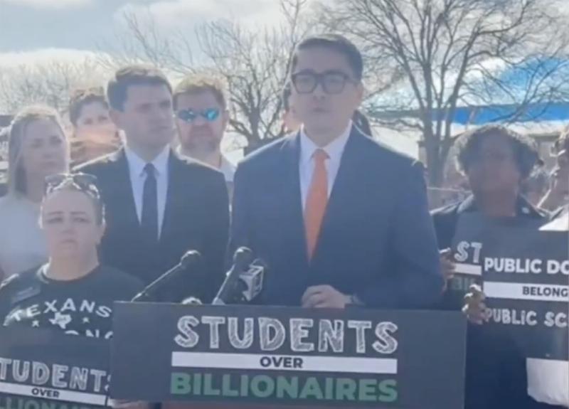 NextImg:Dem. leader in Texas House tries to rile up audience over ‘rich people’ who don’t want ‘their’ kids near ‘your’ kids