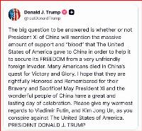 Trump trolls the new axis of evil