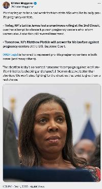 Letitia James loses again