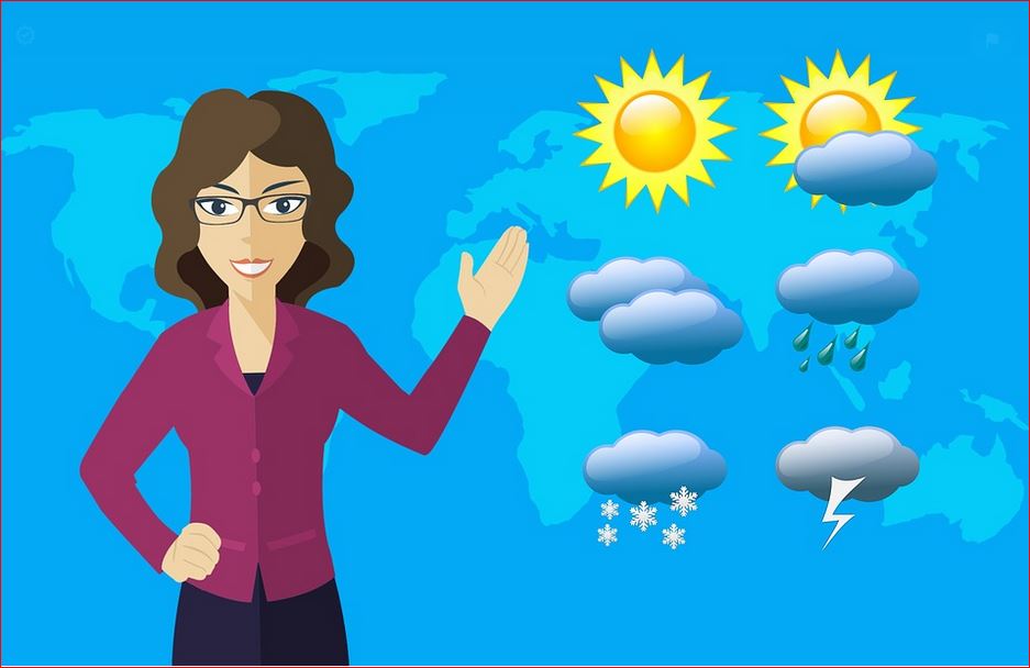 Centralizing the T.V. weather reports snows the locals