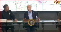 Biden trying to claim credit for Trump's hurricane relief efforts with Starlink?