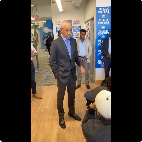 Barack Obama’s racist, crude day appearing on Kamala’s behalf
