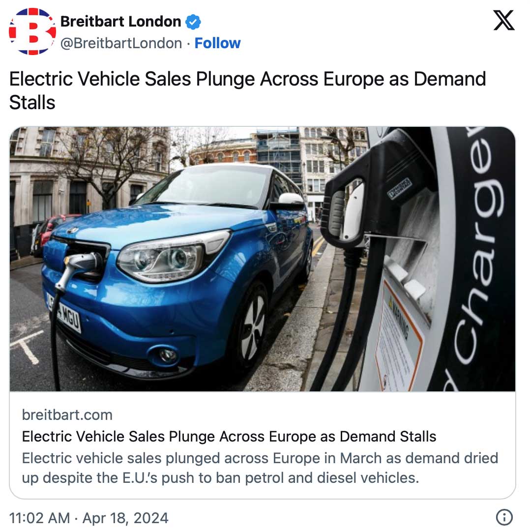 The electric vehicle doom loop is almost closed