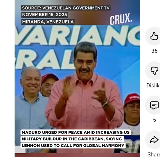 Venezuela's dictator croons 'Imagine' for all his adoring descamisados