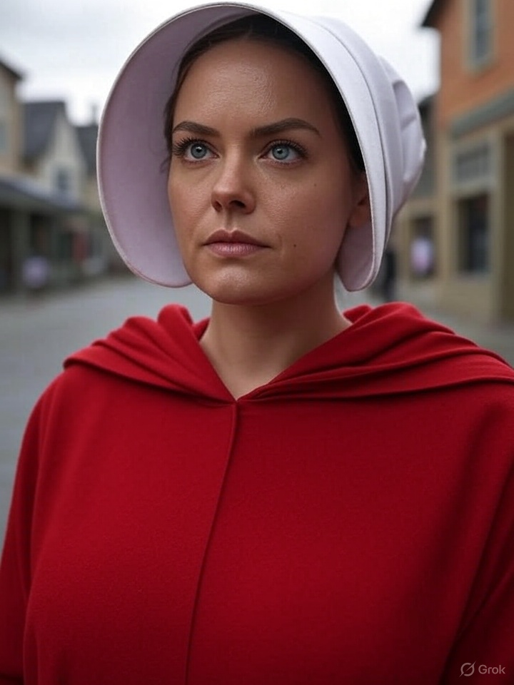 Handmaids march on DC—again—but this time, they’re protesting Trump’s use of the National Guard to tamp out violent crime