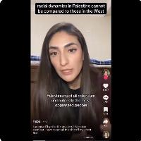A ‘Palestinian’ woman desperately tries to defend the indefensible