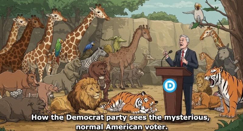 NextImg:Dr. Doolittle world: Democrats spend $20 million to learn to ‘grunt and squeak and squawk’ to ordinary American voters
