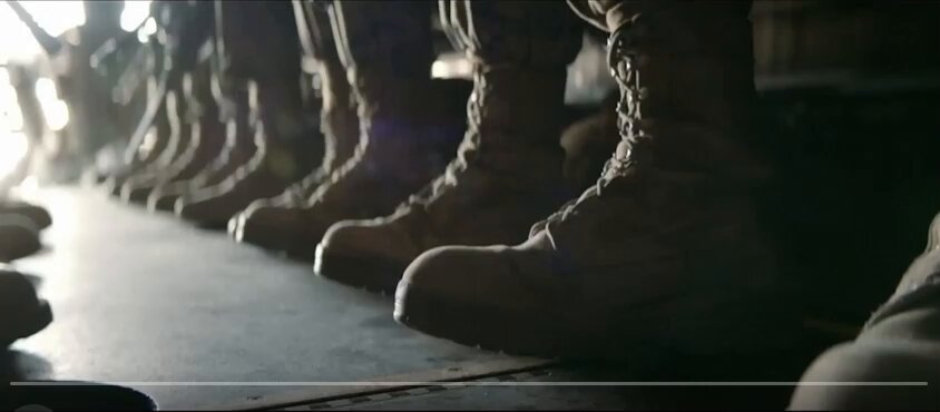 At NASCAR, a military ad welcoming men and their natural virtues and instincts
