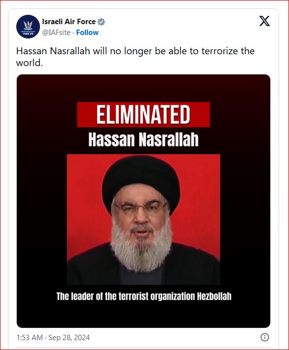 Schadenfreude: Tough times for the big mullah of Iran, who can't stop tweeting about Israel's Hezb'allah terrorist takeout