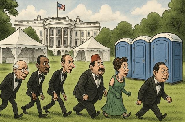 AI-generated image of White House Ballroom
