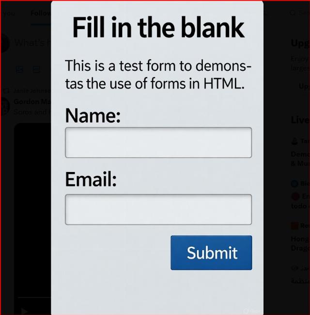fill in the blank form