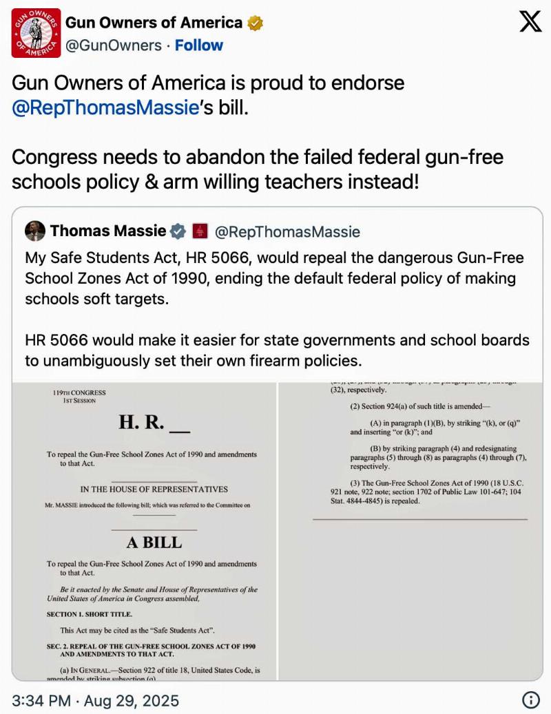 NextImg:Repeal the Gun Free School Zones Act?