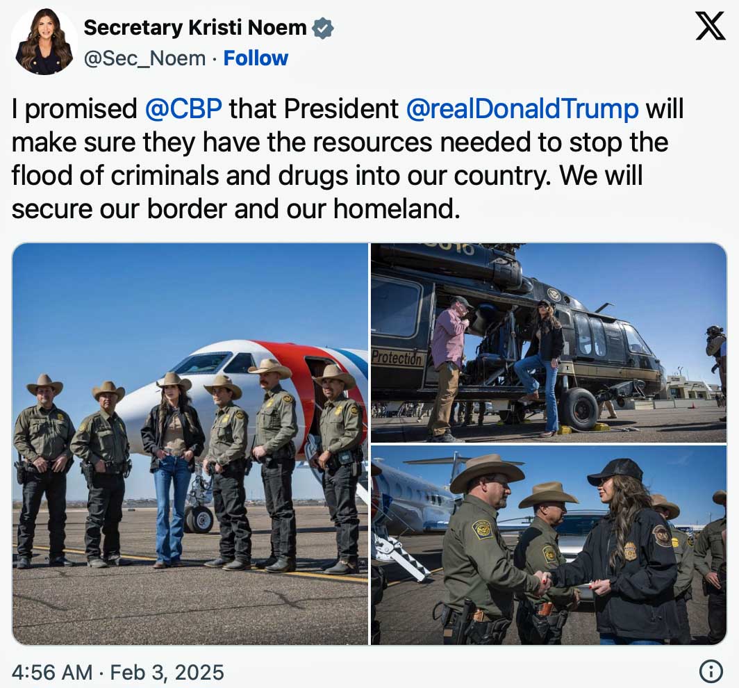 Kristi Noem: not all hat and no cattle