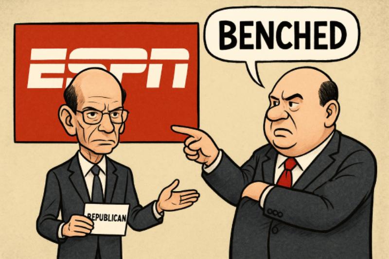 NextImg:GOP Finebaum benched by ESPN, but Democrat Stephen A is A-OK?