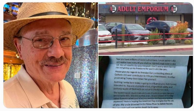 NextImg:FBI arrests porn shop owner over filthy threatening letter to podcaster Benny Johnson