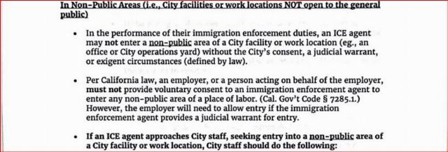 San Diego memo on how to evade ice