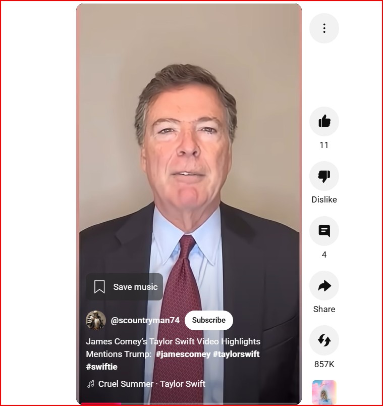James Comey spews unhinged Instagram post targeting Trump