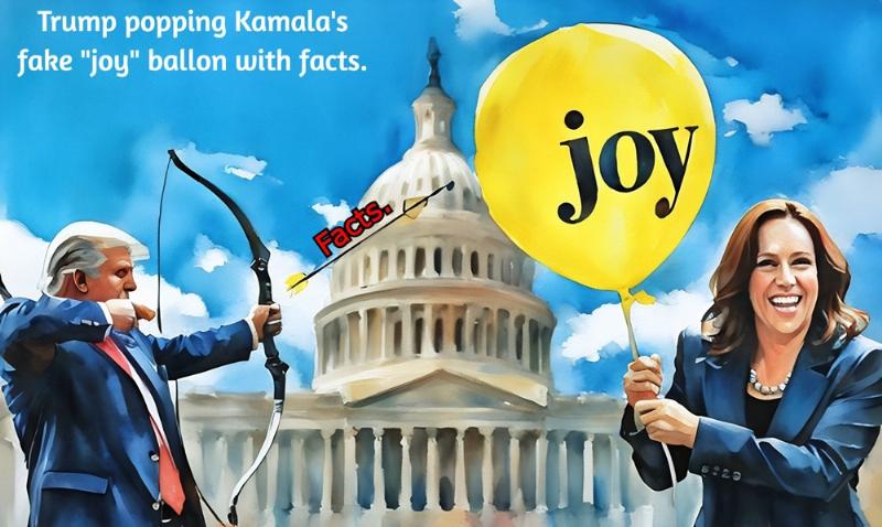 NextImg:Trump needs to pop Harris’s ‘joy’ balloon by stating the facts