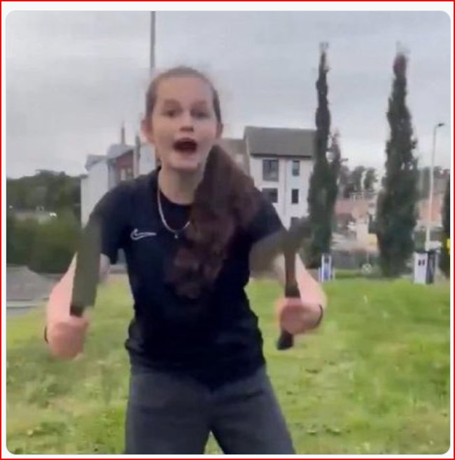 A little girl in Scotland, her knife and axe, and the inevitable civil war in the U.K.