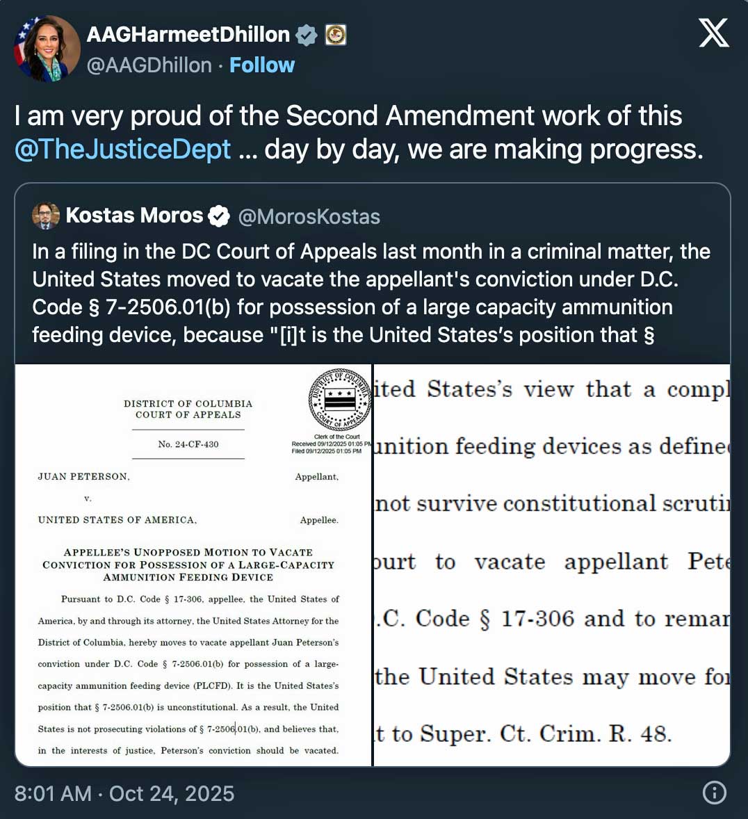 The Trump DOJ gets serious about the Second Amendment