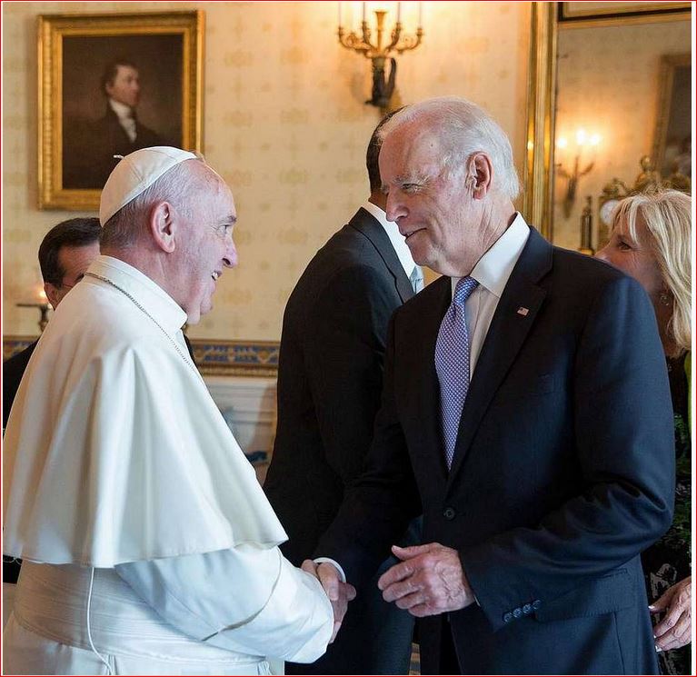 Joe Biden cynically heads over to the Vatican to buy himself some salvation from the pope