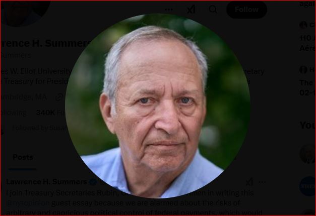 Larry Summers and four other Democrat Treasury secretaries come out together to howl about DOGE