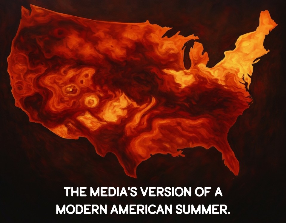 The media leverage summer weather into apocalyptic panic
