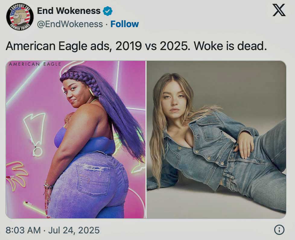 Two realities and Sydney Sweeney