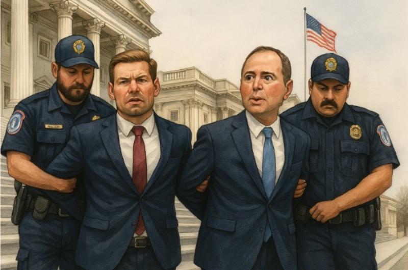 NextImg:Newly declassified FBI reports allege that Schiff and Swalwell knowingly leaked classified information