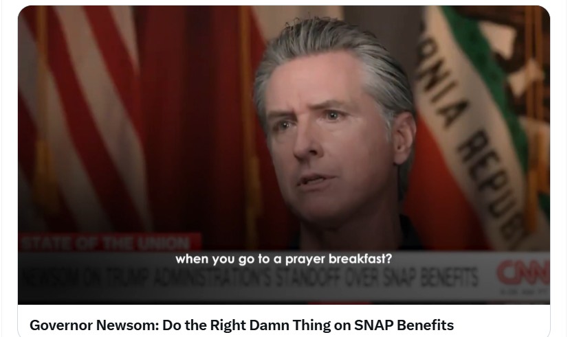 Gag-inducing: Gavin Newsom lectures President Trump about 'God's will'