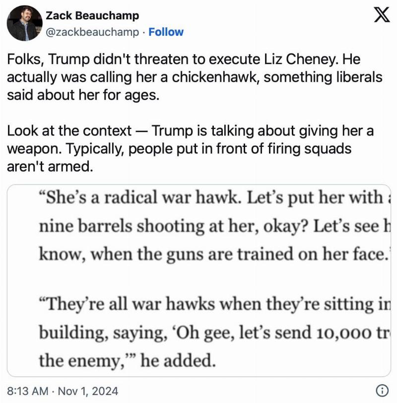NextImg:Trump wants to assassinate Liz Cheney?!