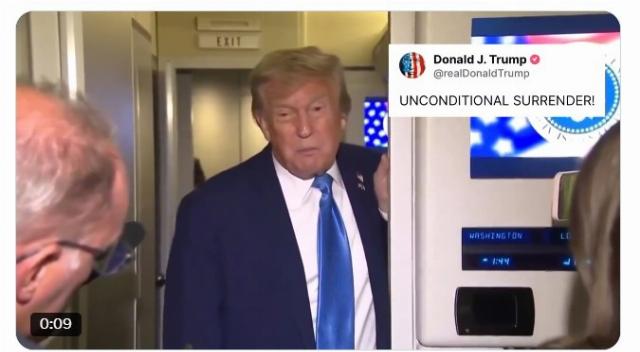 Trump unconditional surrender