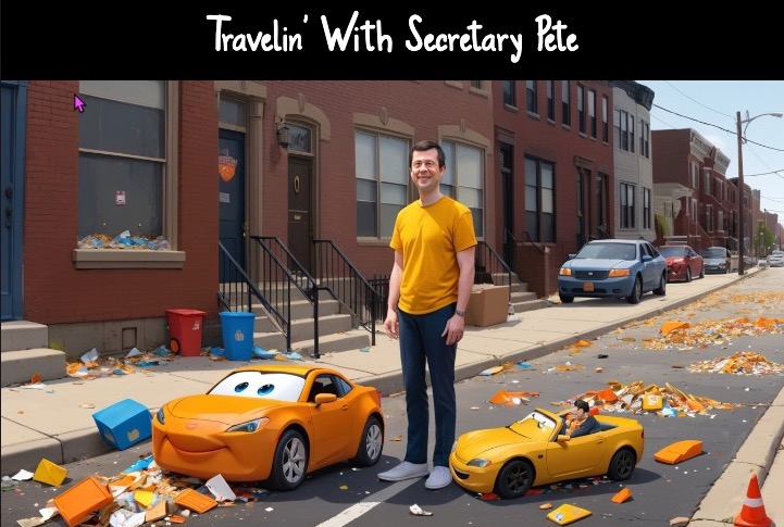 Travelin’ with Secretary Pete (A Satire)