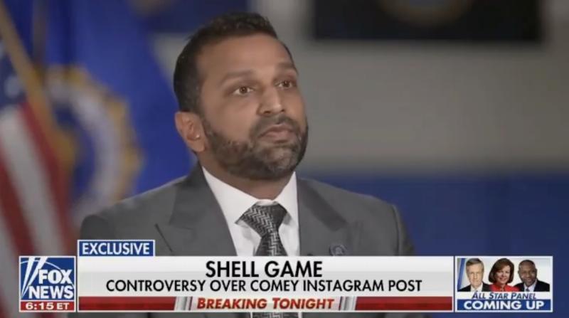 NextImg:Kash Patel goes on Fox News, talks surge of ‘copycats’ after James Comey’s ‘8647’ post
