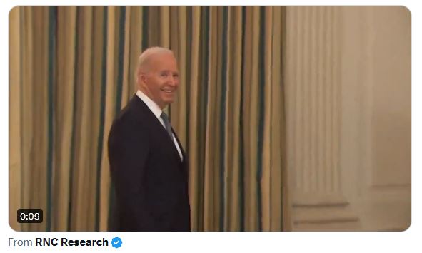 Biden's evil smirk and the left dancing like demons about Trump's punishment, their imaginations afire