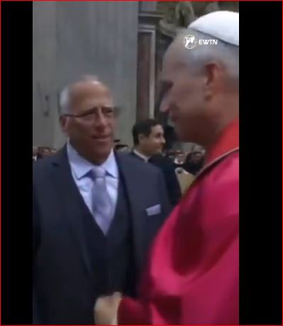 Pope Leo XIV gives his MAGA brother a great big hug
