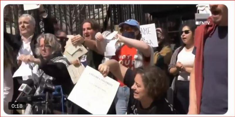 NextImg:Stupiditywatch: Columbia's pro-Hamas protestors tear up their own diplomas for the cameras
