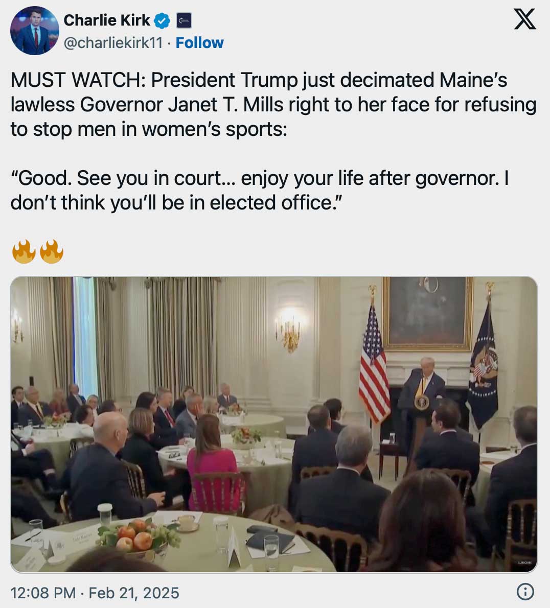 Donald Trump takes down Maine's Governor