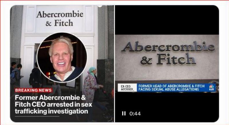 NextImg:Anybody surprised the Abercrombie & Fitch CEO got busted for sex trafficking?