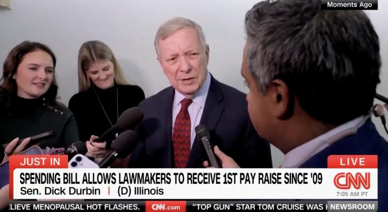 NextImg:Trouble in paradise: CNN reporters questions Dick Durbin about the congressional pay raise, and a lover’s spat ensues