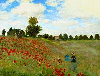 Claude Monet’s <em>Poppy Field</em> is the latest to receive the inbred-looking cave dweller ‘climate action’ treatment