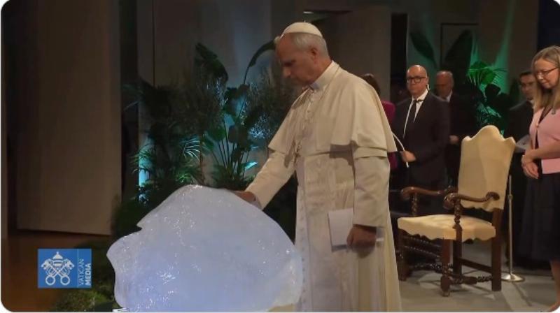 NextImg:The ‘woke’ Pope blesses ice at a pagan ceremony even as Antarctica explodes with new ice