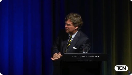 VIDEO: Tucker Carlson destroys a mindless reporter bot in Australia