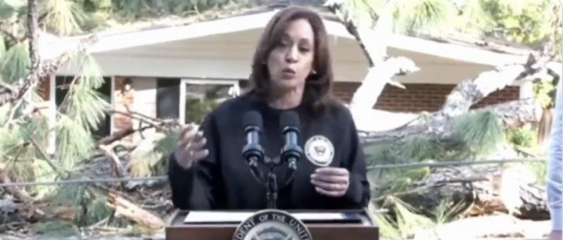 NextImg:Kamala Harris finally arrives to Georgia to dole out FEMA’s crumbs