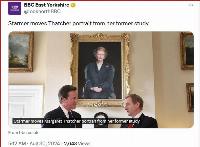 U.K.'s ruling leftists remove the portrait of Margaret Thatcher from her 10 Downing study