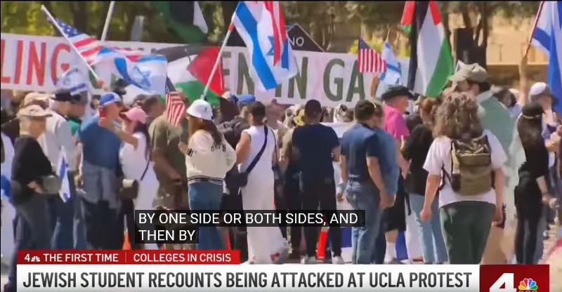 NextImg:LAPD uses January 6 techniques to identify Jewish students who fought back at a UCLA pro-Hamas protest